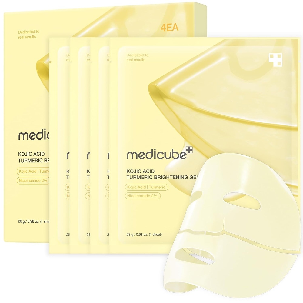 image:imagemedicube Jelly Gel Mask with Salmon DNA PDRN Pink Collagen Overnight Face Mask for Glass Glow Skin Elasticity Hydrating Firming and Moisturizing Korean Skincare 28g x 4eaKojic Acid