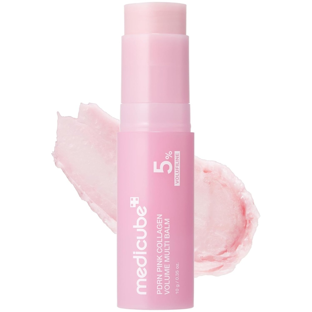 image:imagemedicube PDRN Pink Collagen Volume Multi Balm Stick Face amp Body Balm Volufiline PDRN NAD Collagen UnderEyes Neck Forehead Smile Lines Lips Plumping amp Radiance for Line Care KBeauty