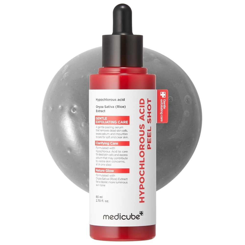 image:imagemedicube Peel Shot with Hypochlorous Acid for Pores amp Blackheads Gentle Exfoliating Serum for Dead Skin Cells amp Excess Sebum Rice Extract Panthenol for Hydrating amp Smoothing 27 flozHypochlorous Acid