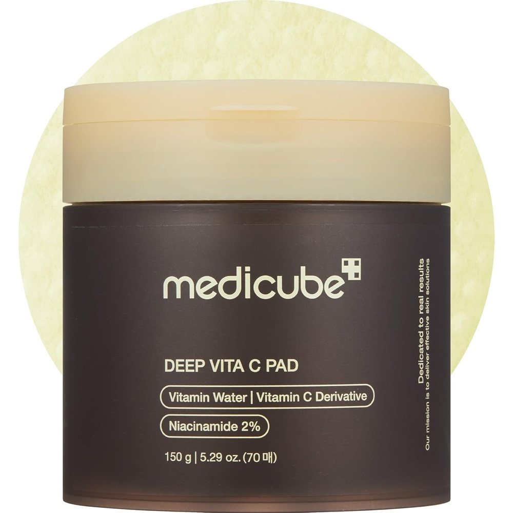 image:imagemedicube Toner Pads Kojic Acid Turmeric Clarifying Toner Pad for Troubled Skin amp Use After Spot Care Soothing with Kojic Acid Turmeric Niacinamide Glycolic Acid Korean Skin Care 70 Pads 1 PackDeep Vita C Pads
