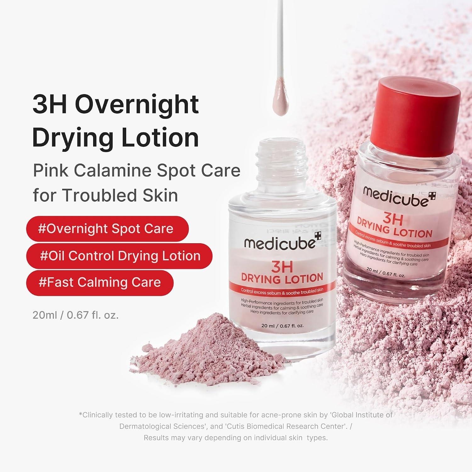 image:imagemedicube 3H Overnight Drying Lotion for Targeted Spot Care Spot Care for Troubled amp Oily Skin Calming Care with Calamine Centella amp Tea Tree Korean Skincare 067 fl oz071 Ounce Pack of 1