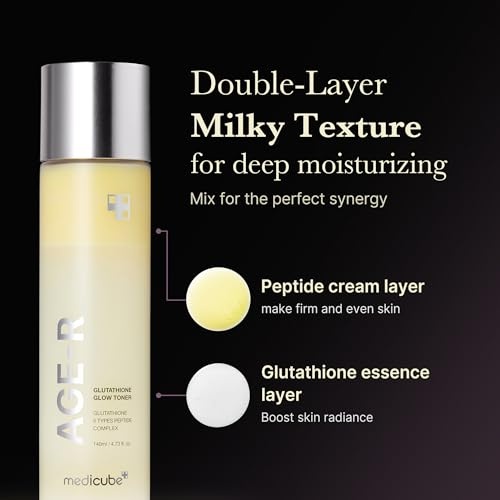 image:imagemedicube All Over Glow Skin Duo Deep Vitamin C Golden Capsule Face Moisturizer and AgeR Glutathione Glow Milky Toner