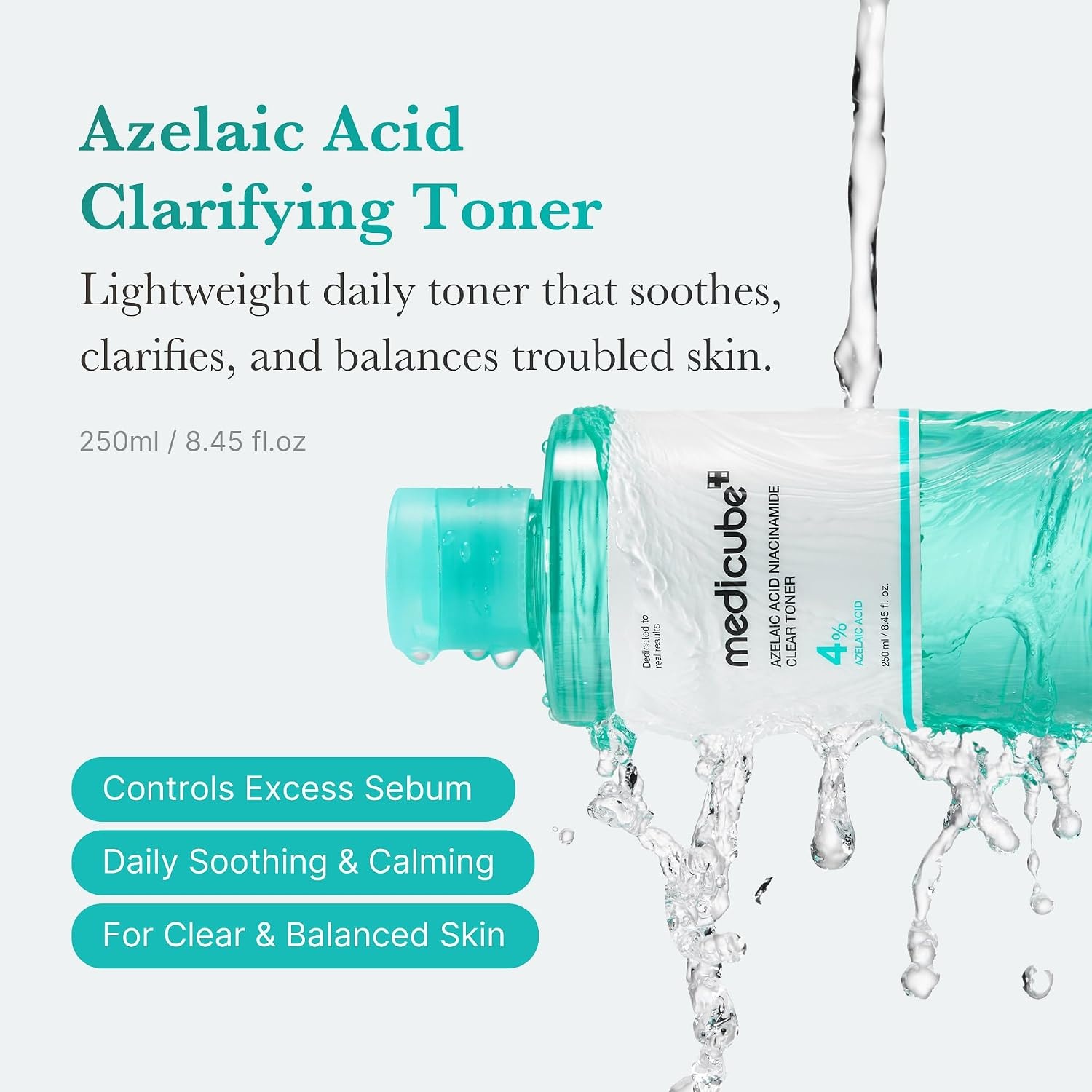 image:imagemedicube Azelaic Acid Niacinamide Clarifying Toner Troubled Skin Care Ideal for Purifying amp Calming with 4 Azelaic Acid amp 2 Niacinamide Korean Skin Care 845 floz