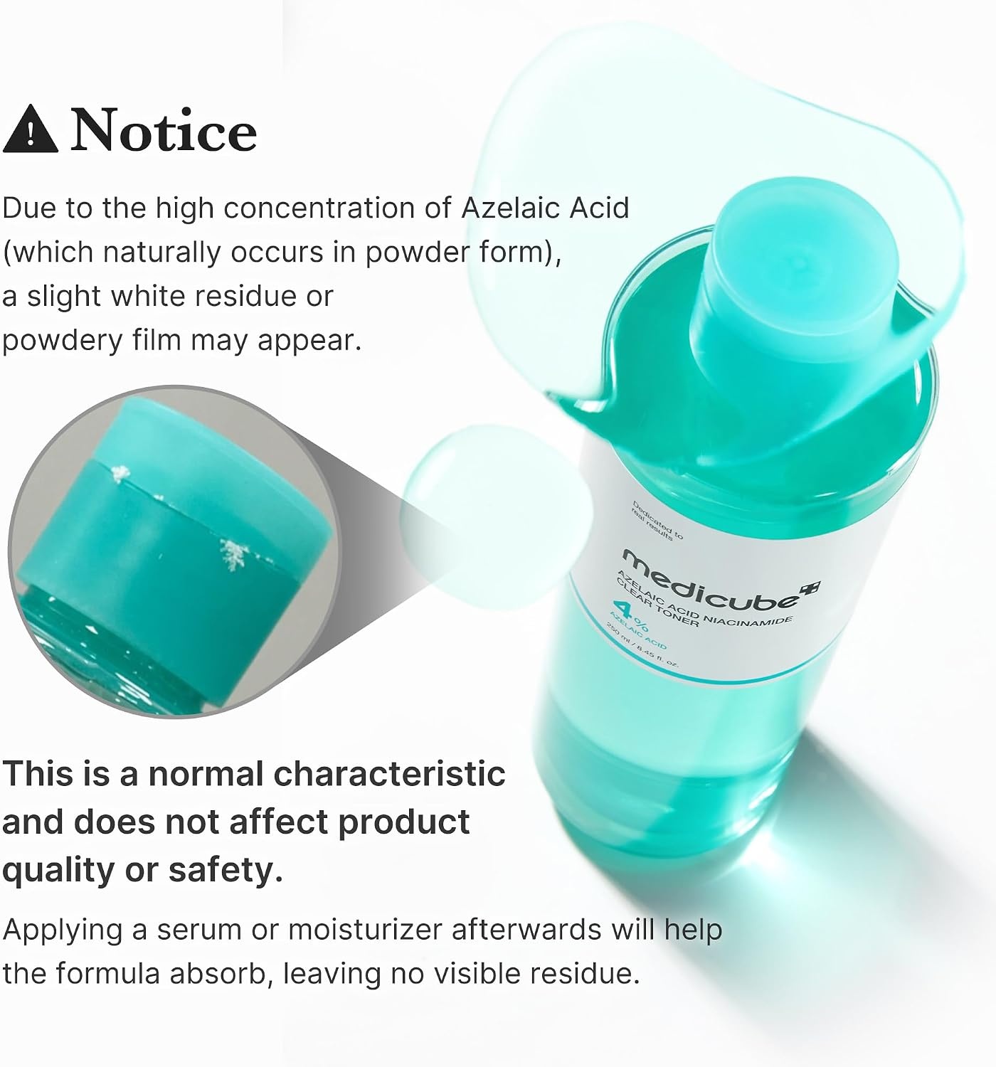 image:imagemedicube Azelaic Acid Niacinamide Clarifying Toner Troubled Skin Care Ideal for Purifying amp Calming with 4 Azelaic Acid amp 2 Niacinamide Korean Skin Care 845 floz