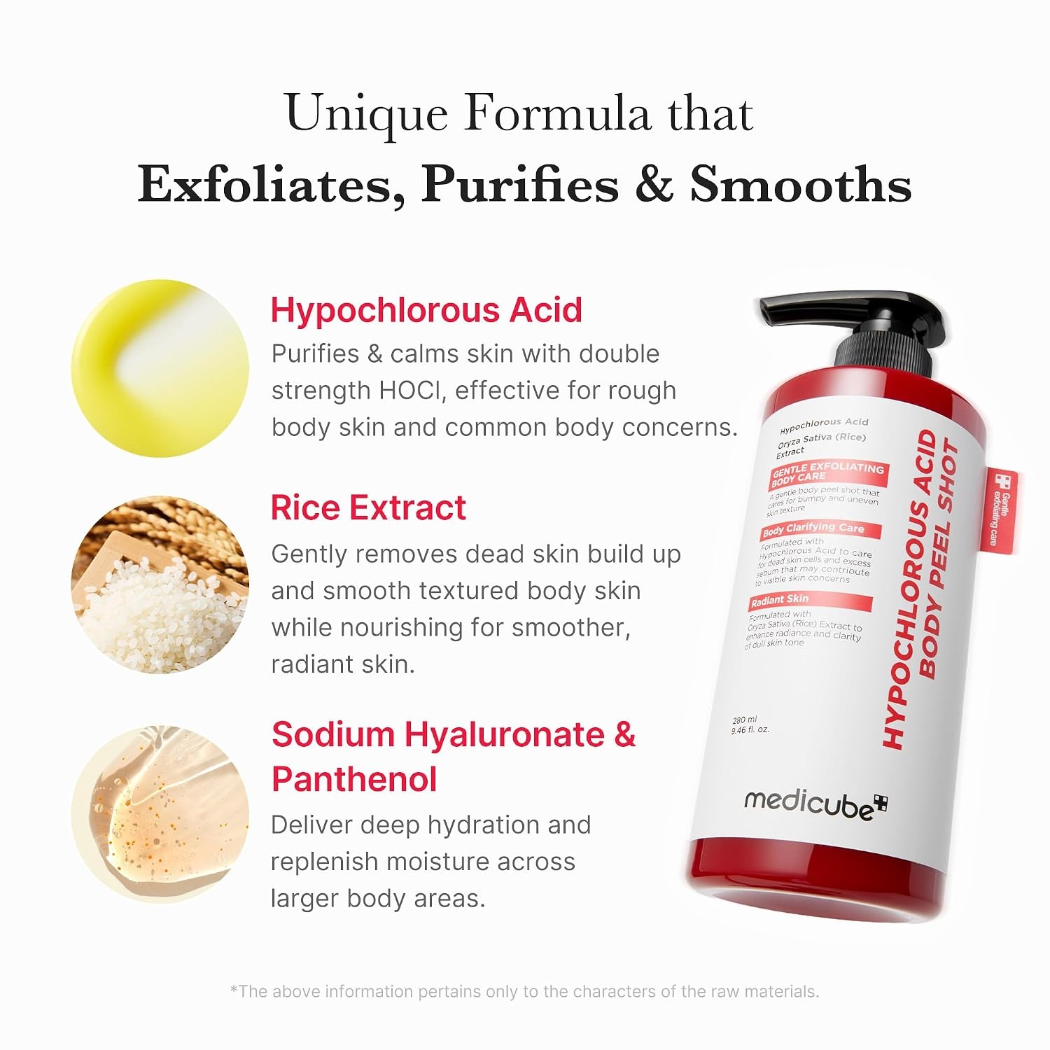 image:imagemedicube Body Peel Shot with Hypochlorous Acid Gentle Body Exfoliating for Dead Skin Cells amp Uneven Texture Rice Extract Panthenol for Hydrating amp Smoothing 946 floz946 Fl Oz Pack of 1