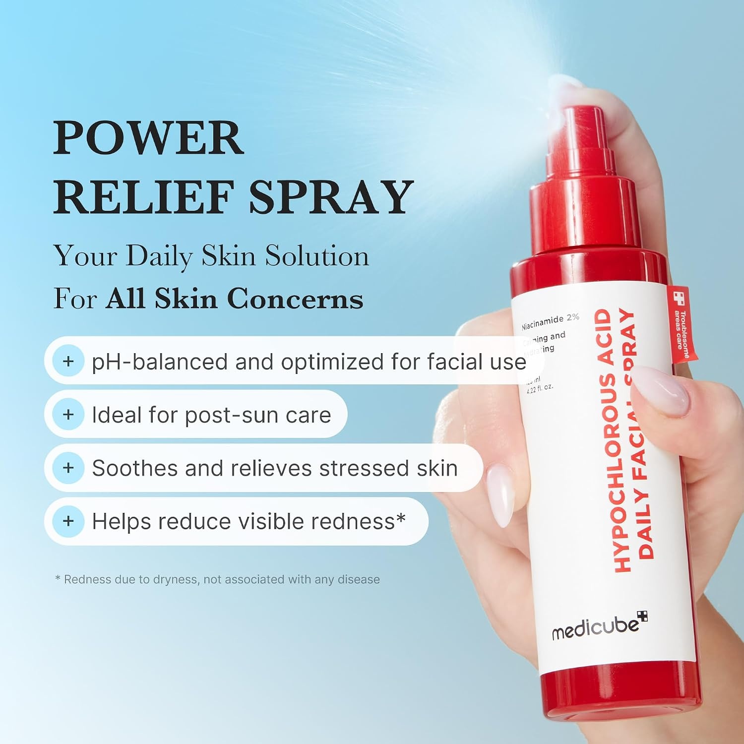 image:imagemedicube Calming amp Barrier Comfort Duo 3H Daily Relief Cream and Hypochlorous Acid Power Soothing Spray Daily Soothing amp PostCare Hydration Routine