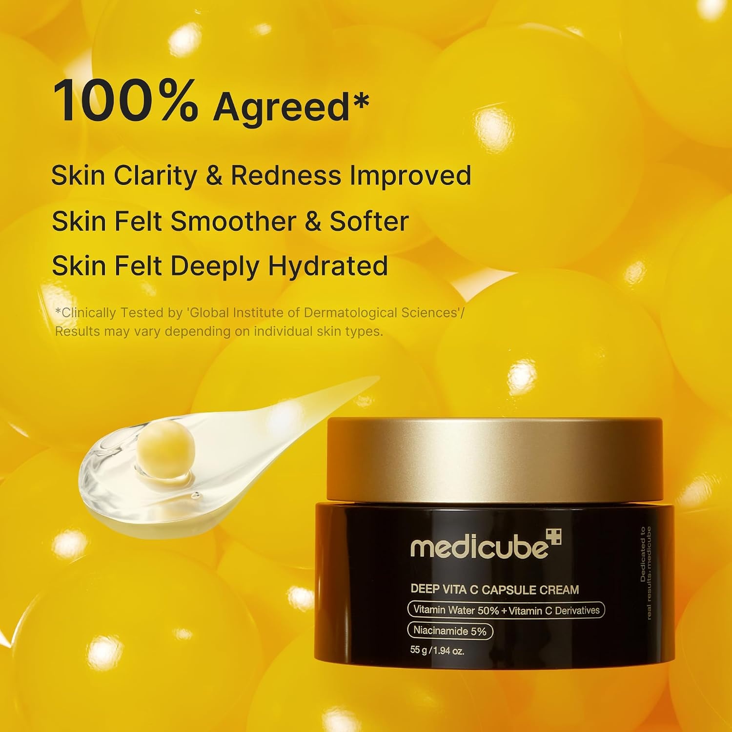 image:imagemedicube Capsule Cream with TXA Niacinamide Dual Radiance Moisturizer Ideal for Use After Spot Care Uneven Skin Tone amp Texture amp Hydration 99 Pure Tranexamic Acid Korean Skincare 194 ozDeep Vitamin C