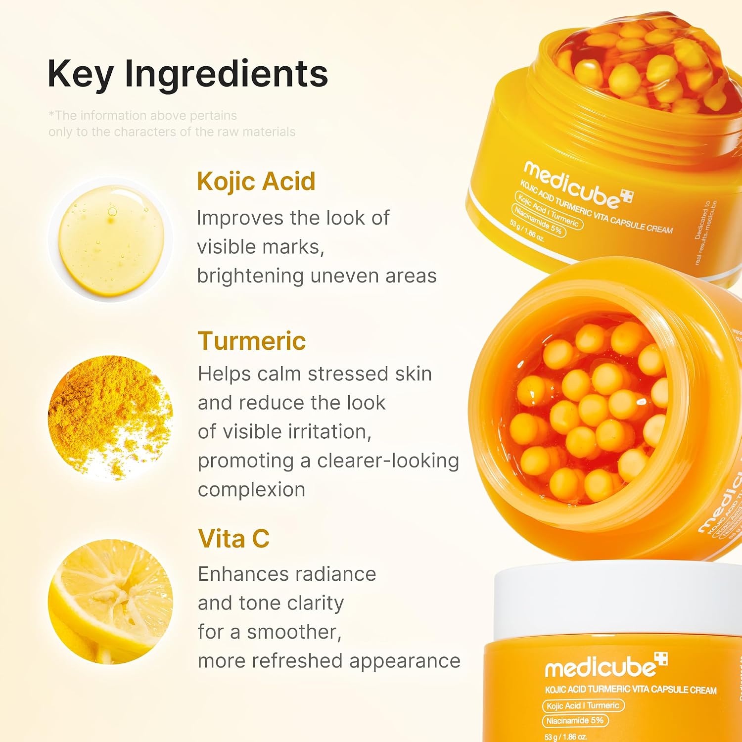 image:imagemedicube Capsule Cream with TXA Niacinamide Dual Radiance Moisturizer Ideal for Use After Spot Care Uneven Skin Tone amp Texture amp Hydration 99 Pure Tranexamic Acid Korean Skincare 194 ozKojic Acid Turmeric