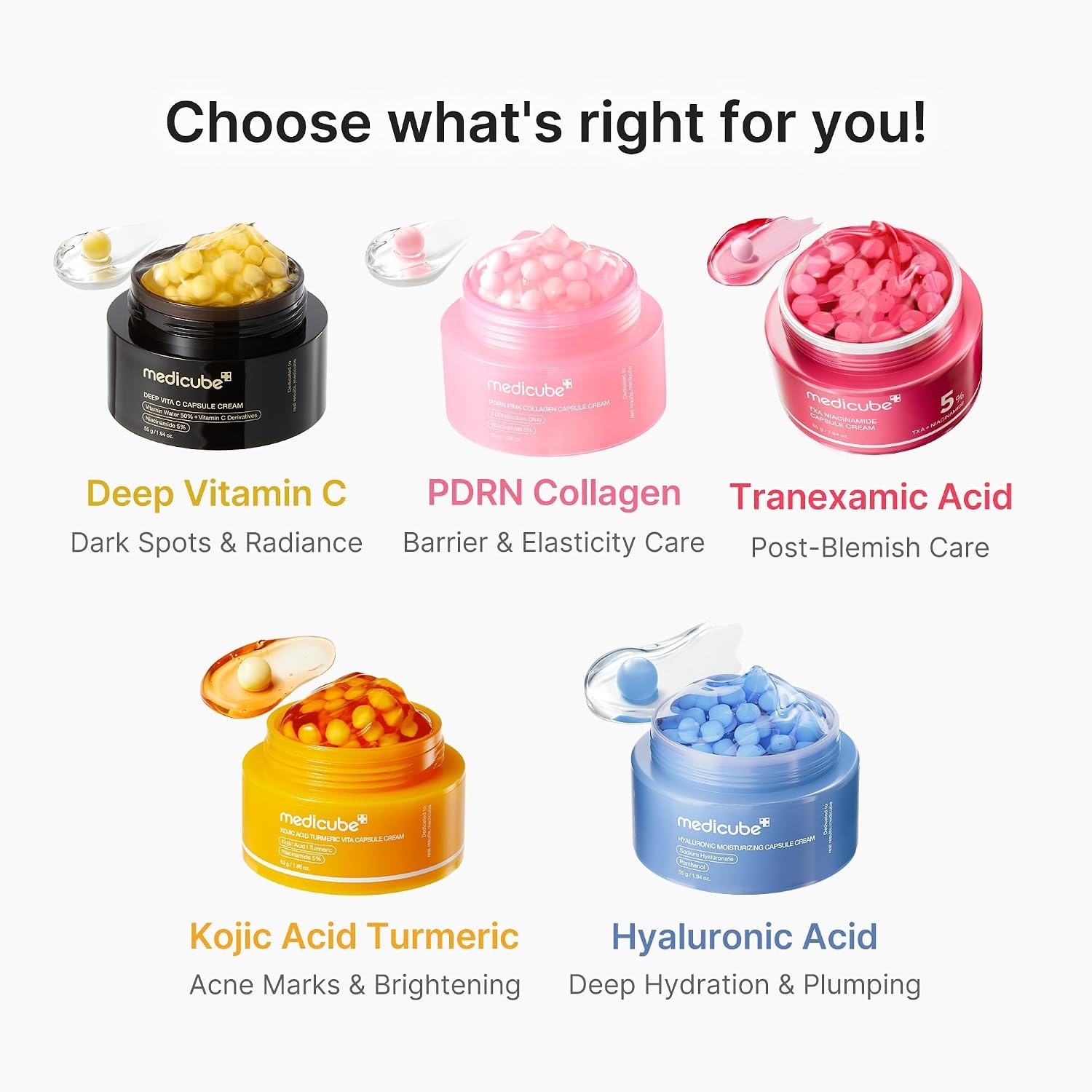 image:imagemedicube Capsule Cream with TXA Niacinamide Dual Radiance Moisturizer Ideal for Use After Spot Care Uneven Skin Tone amp Texture amp Hydration 99 Pure Tranexamic Acid Korean Skincare 194 ozDeep Vitamin C