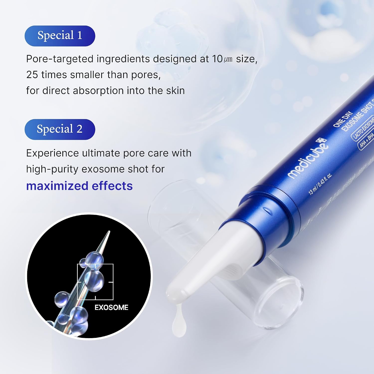 image:imagemedicube Exosome Shot Azelaic Acid 7500 PPM Spicule Facial Serum Ideal for Use After Spot Care amp Smoothing with Azelaic Acid Niacinamide Korean Skincare 101 floz043 Fl Oz Pack of 1