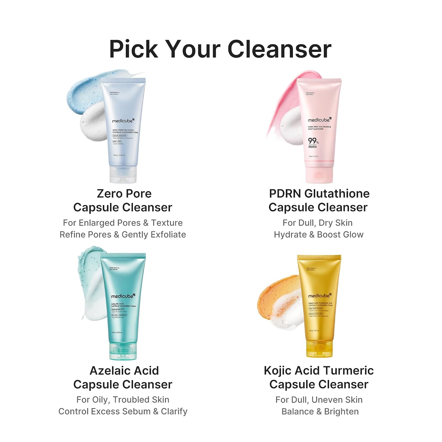 image:imagemedicube Facial Cleanser Zero Foam Cleanser for Pore amp Excess Oil Care Daily Gentle Cleansing Foam Excess Sebum Control Hydration Pore Minimization Korean Skincare Sensitive Skin 423 oz423 Fl Oz Pack of 1