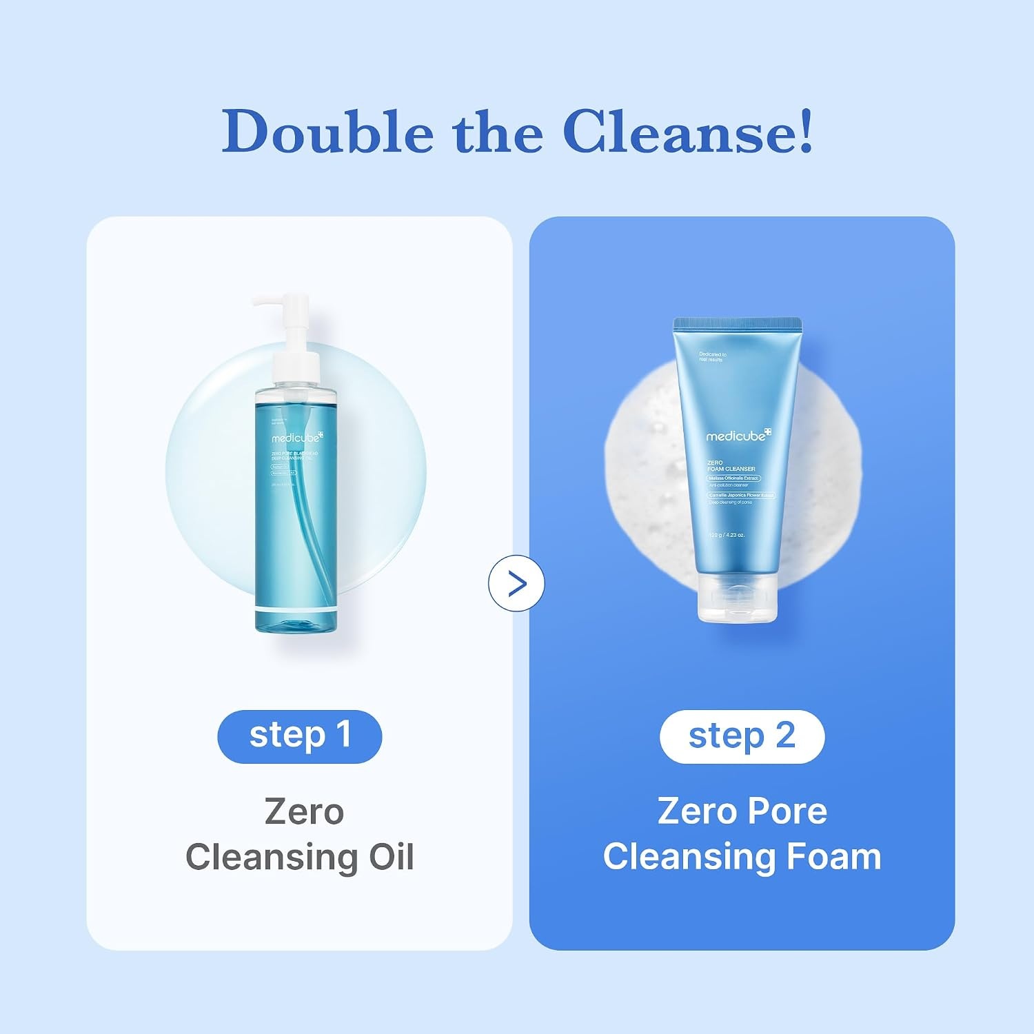 image:imagemedicube Facial Cleanser Zero Foam Cleanser for Pore amp Excess Oil Care Daily Gentle Cleansing Foam Excess Sebum Control Hydration Pore Minimization Korean Skincare Sensitive Skin 423 oz423 Fl Oz Pack of 1