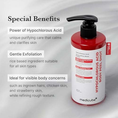 image:imagemedicube Hypochlorous Acid Peel Shot Duo for Face amp Body Hypochlorous Acid Facial amp Body Peel Shot Exfoliating Serum Set with Rice Extract Panthenol Hydrating Calming amp Texture Refining Care