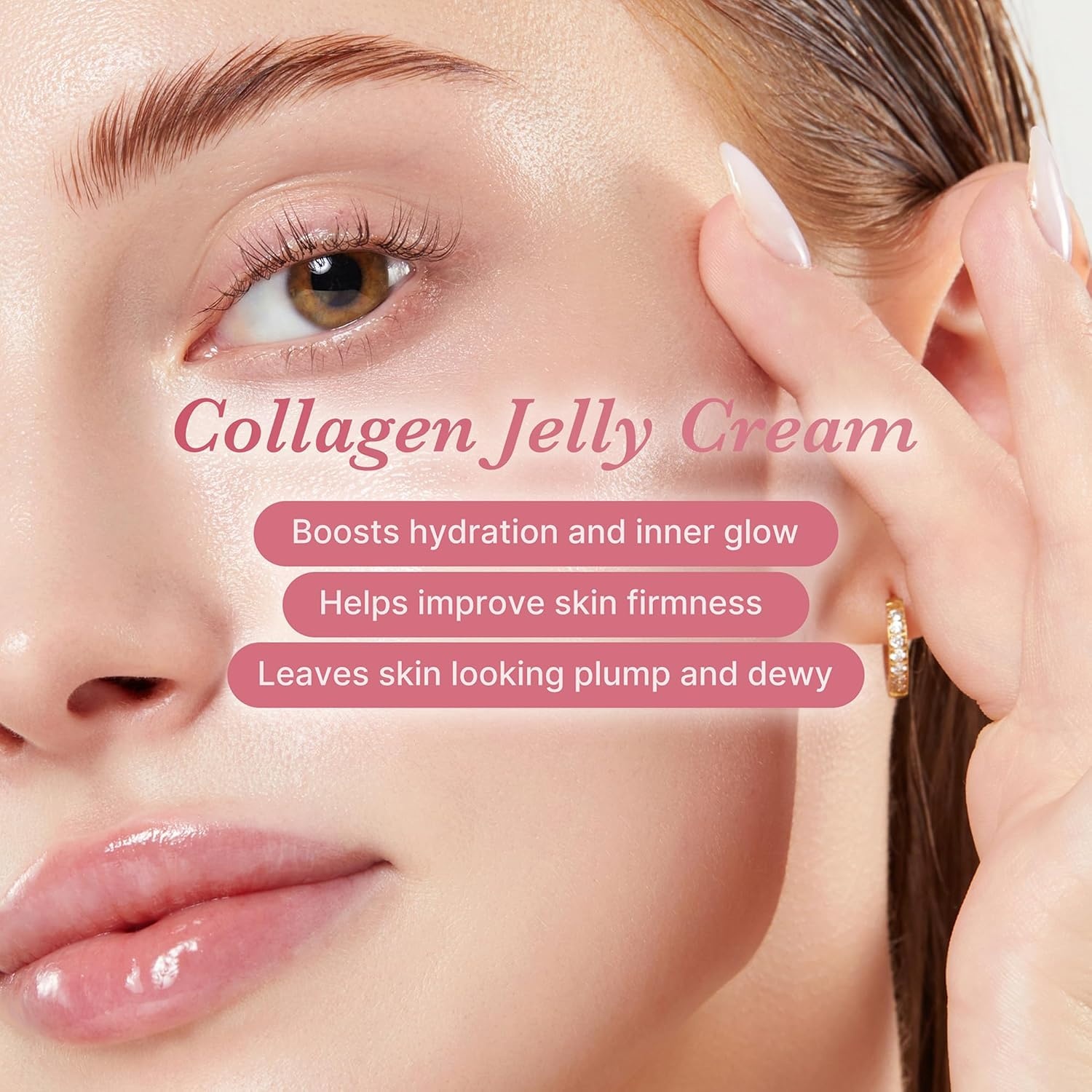 image:imagemedicube Jelly Cream with Collagen amp Niacinamide 371 floz FreezeDried Hydrolyzed Collagen for Skin Barrier Hydration amp 24H Glow Plumper Firmer looking skin 371 flozCollagen