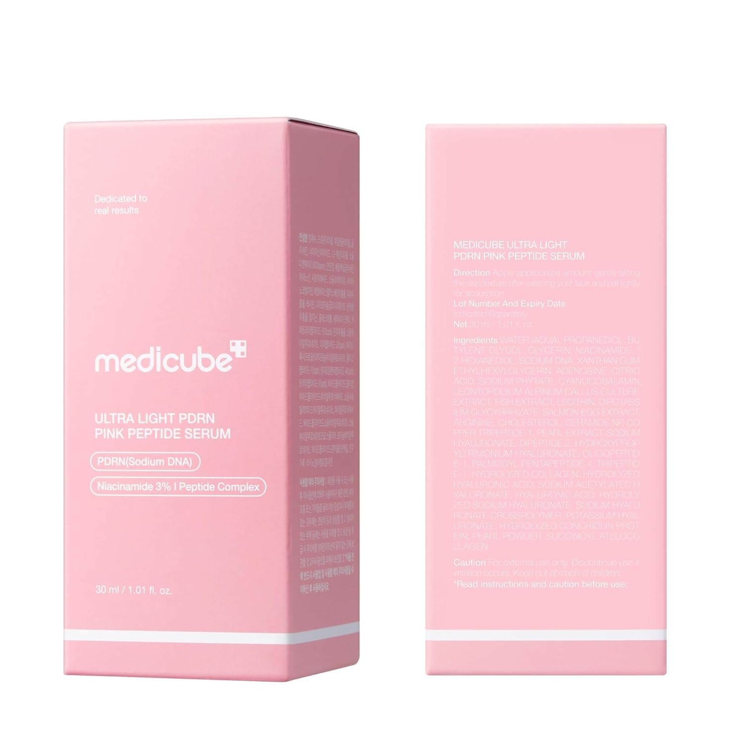 image:imagemedicube PDRN Pink Peptide Serum with Salmon DNA Pink Glow Serum with Peptides amp Niacinamide for Hydration amp FirmLooking Skin Uneven Tone Care Korean Skincare 101 fl OzUltra Light PDRN
