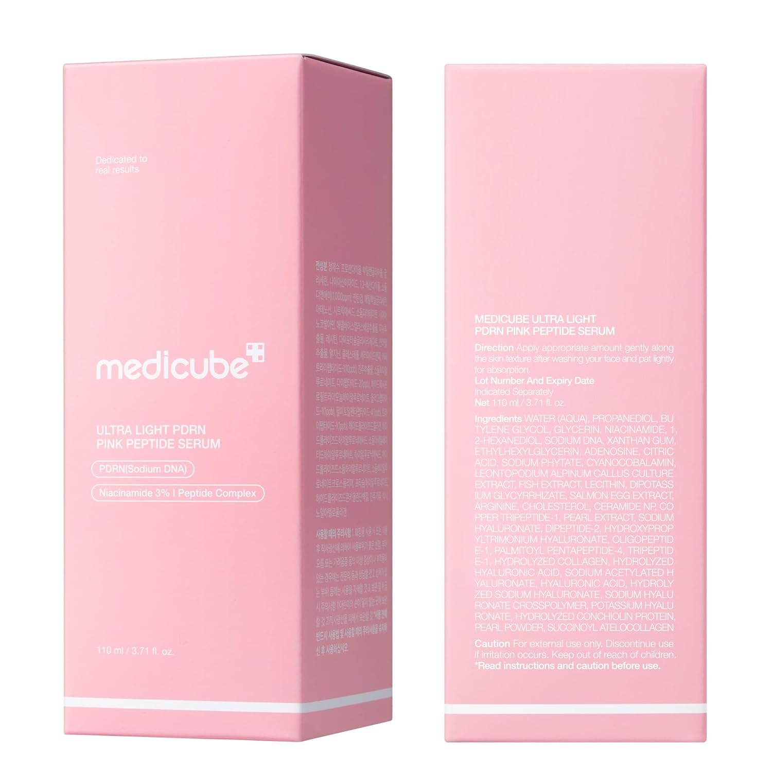 image:imagemedicube PDRN Pink Peptide Serum with Salmon DNA Pink Glow Serum with Peptides amp Niacinamide for Hydration amp FirmLooking Skin Uneven Tone Care Korean Skincare 101 fl OzUltra Light PDRN
