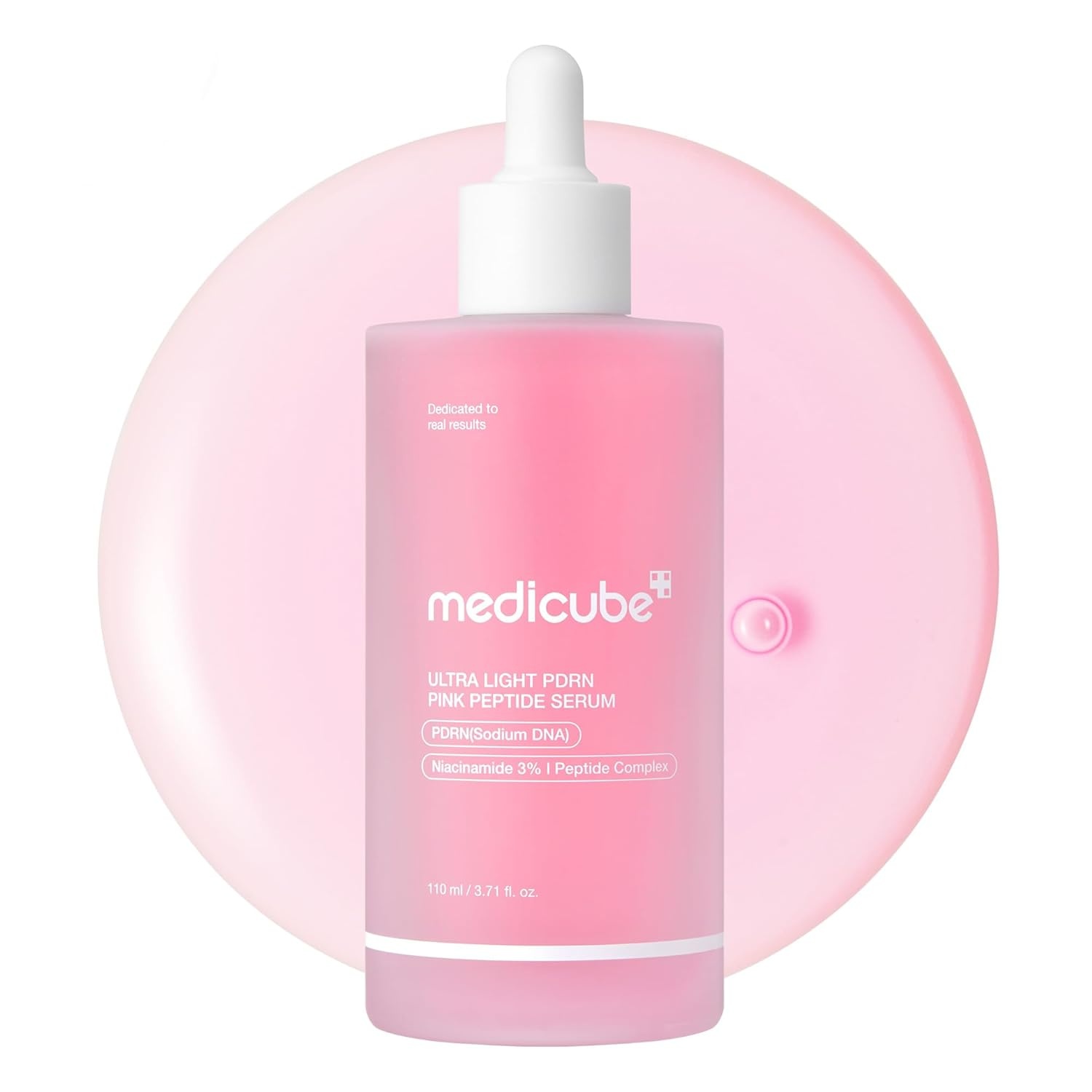 image:imagemedicube PDRN Pink Peptide Serum with Salmon DNA Pink Glow Serum with Peptides amp Niacinamide for Hydration amp FirmLooking Skin Uneven Tone Care Korean Skincare 101 fl OzUltra Light PDRN