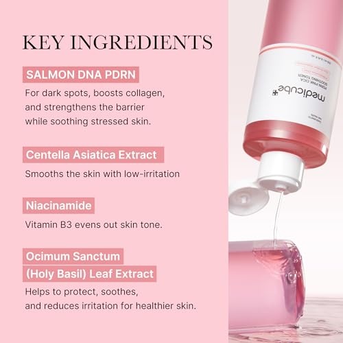 image:imagemedicube PDRN Pink Trio Set Salmon DNA PDRN Pink Peptide Serum and CICA Soothing Toner and PDRN collagen jelly gel mask 4ea