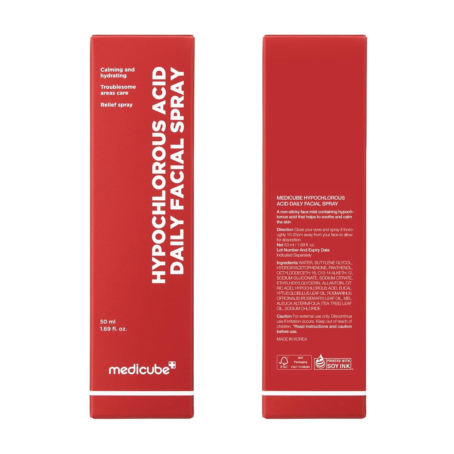 image:imagemedicube Power Soothing Spray with Hypochlorous Acid 422 floz HOCI Facial Mist for Soothing amp Calming All Skin Types Daily Skin Solution amp PostSun Care Korean Skincare 422 floz50 ml