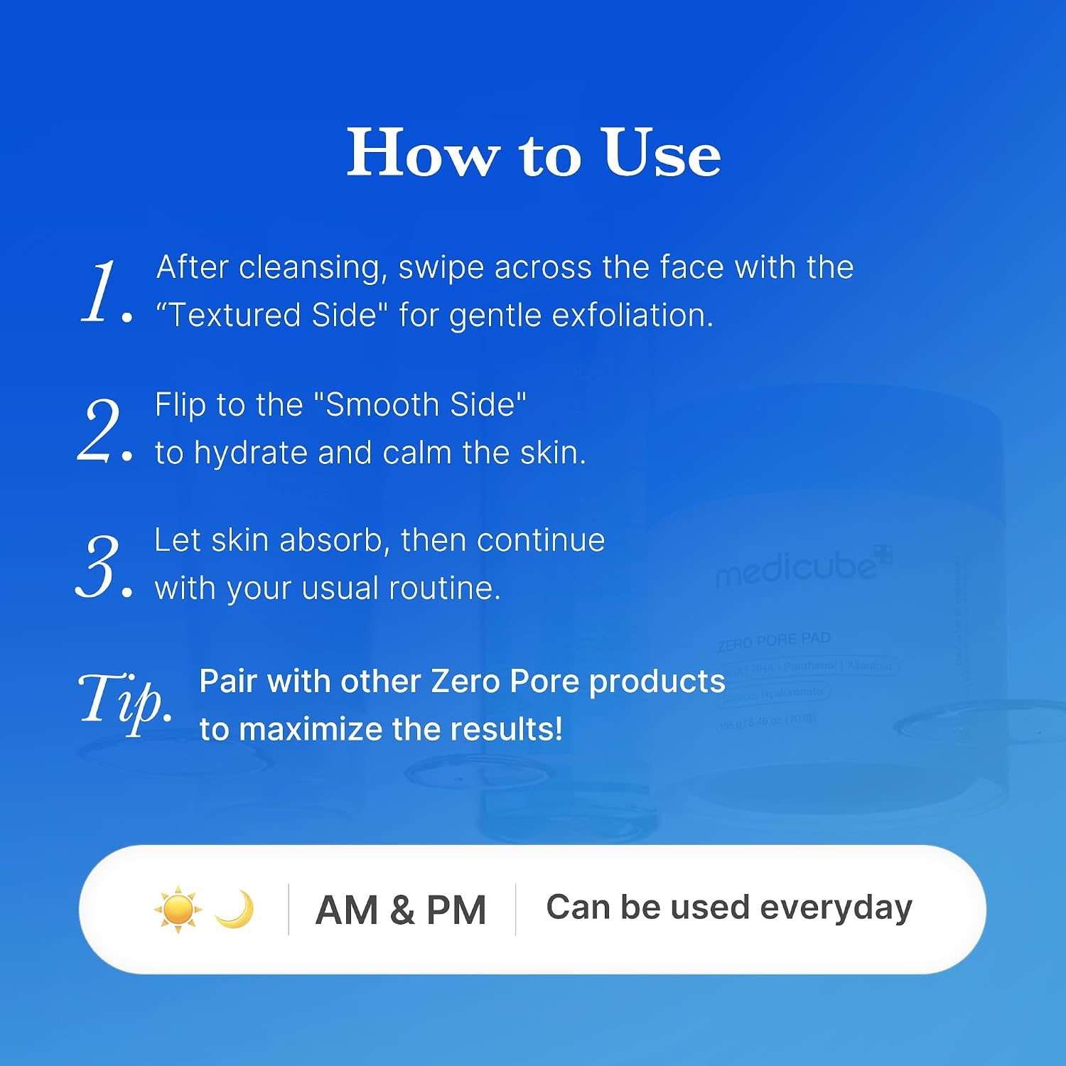 image:imagemedicube Toner Pads Kojic Acid Turmeric Clarifying Toner Pad for Troubled Skin amp Use After Spot Care Soothing with Kojic Acid Turmeric Niacinamide Glycolic Acid Korean Skin Care 70 Pads 1 PackZero Pore Pads