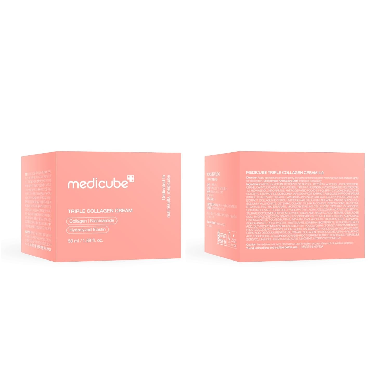 image:imagemedicube Triple Collagen Cream Hydrating amp Firming Moisturizer with Hyaluronic Acid Premium Elastin Shea Butter Wrinkle Care amp Boosts Elasticity Korean Skincare 169 oz169 Fl Oz Pack of 1