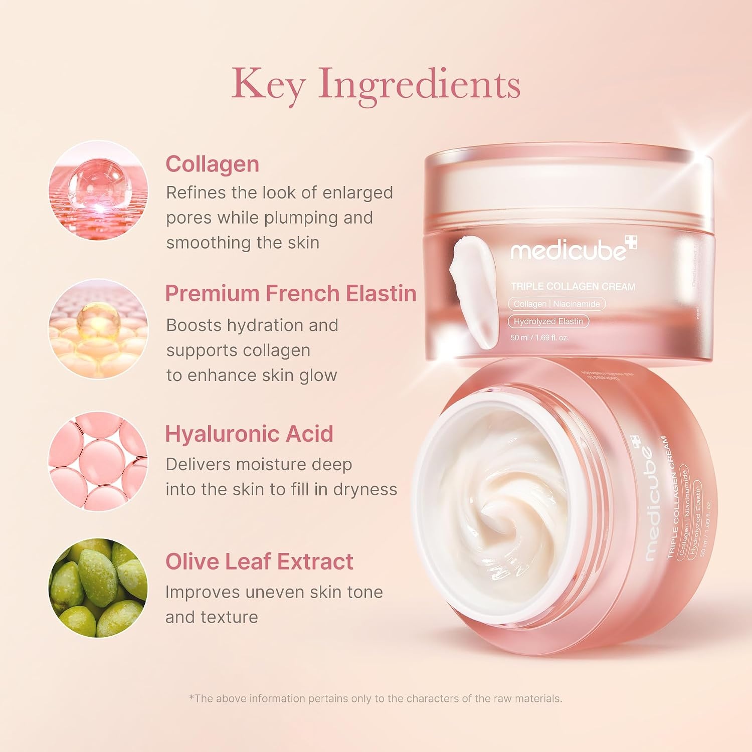 image:imagemedicube Triple Collagen Cream Hydrating amp Firming Moisturizer with Hyaluronic Acid Premium Elastin Shea Butter Wrinkle Care amp Boosts Elasticity Korean Skincare 169 oz169 Fl Oz Pack of 1