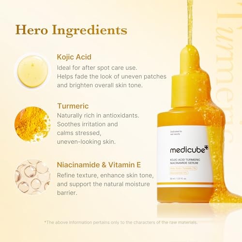 image:imagemedicube Viral Serum Duo for Clear and Plump Skin Kojic Acid Turmeric and PDRN Rose Pink Serum for Radiant Glow and Uneven Skin Tone amp Texture Care Giftable Skincare Set