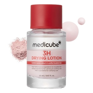 medicube 3H Overnight Drying Lotion for Targeted Spot Care | Spot Care for Troubled & Oily Skin – Calming Care with Calamine, Centella & Tea Tree, Korean Skincare, 0.67 fl. oz.(0.71 Ounce (Pack of 1))