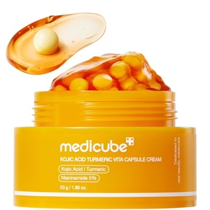 medicube Capsule Cream with TXA + Niacinamide | Dual Radiance Moisturizer Ideal for Use After Spot Care, Uneven Skin Tone & Texture & Hydration | 99% Pure Tranexamic Acid | Korean Skincare, 1.94 oz(Kojic Acid Turmeric)