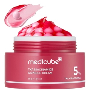 medicube Capsule Cream with TXA + Niacinamide | Dual Radiance Moisturizer Ideal for Use After Spot Care, Uneven Skin Tone & Texture & Hydration | 99% Pure Tranexamic Acid | Korean Skincare, 1.94 oz(Tranexamic Acid)