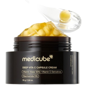 medicube Capsule Cream with TXA + Niacinamide | Dual Radiance Moisturizer Ideal for Use After Spot Care, Uneven Skin Tone & Texture & Hydration | 99% Pure Tranexamic Acid | Korean Skincare, 1.94 oz(Deep Vitamin C)