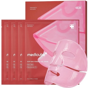 medicube Jelly Gel Mask with Salmon DNA PDRN Pink Collagen | Overnight Face Mask for Glass Glow Skin | Elasticity, Hydrating, Firming and Moisturizing | Korean Skincare, 28g x 4ea(NAD EGF)