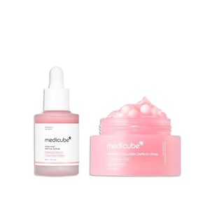 medicube Salmon PDRN Renewal Duo: Salmon DNA PDRN Pink Peptide Serum and Salmon DNA PDRN Pink Collagen Capsule Cream | For Firm and Radiant Skin | Korean Skincare, Gifts for Women