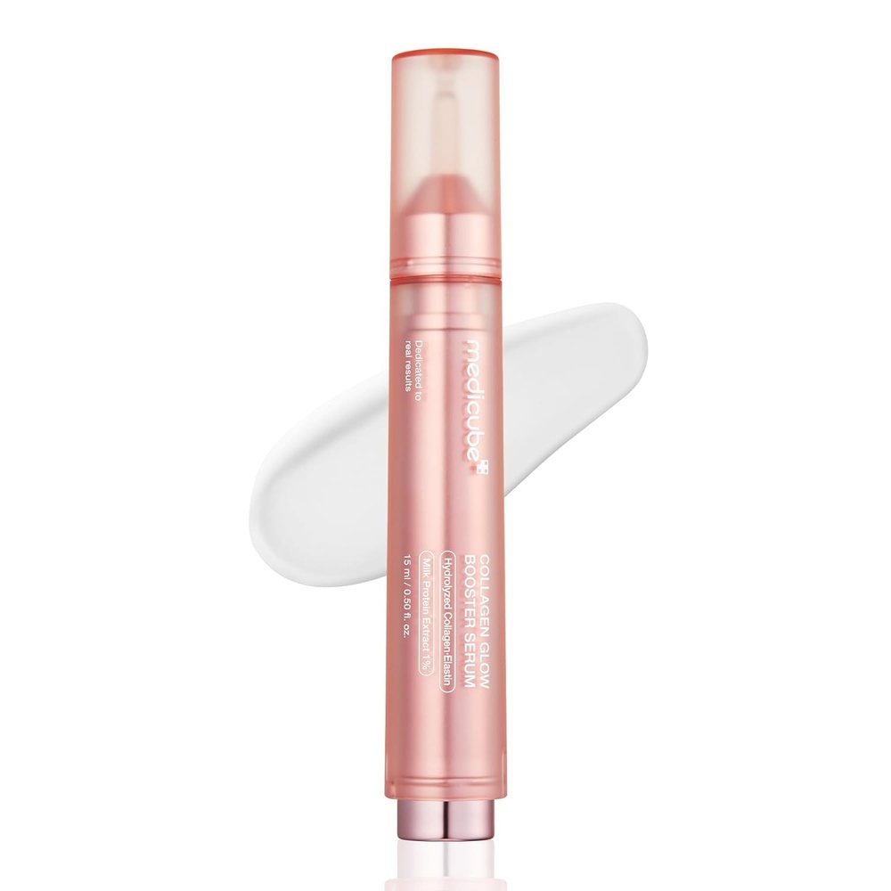image:imagemedicube Collagen Glow Booster Milk Twist amp Click Serum Radiance amp Hydration with Hydrolyzed Collagen Milk Protein Extract Illuminates amp Firms Skin Korean Skin Care 050 oz