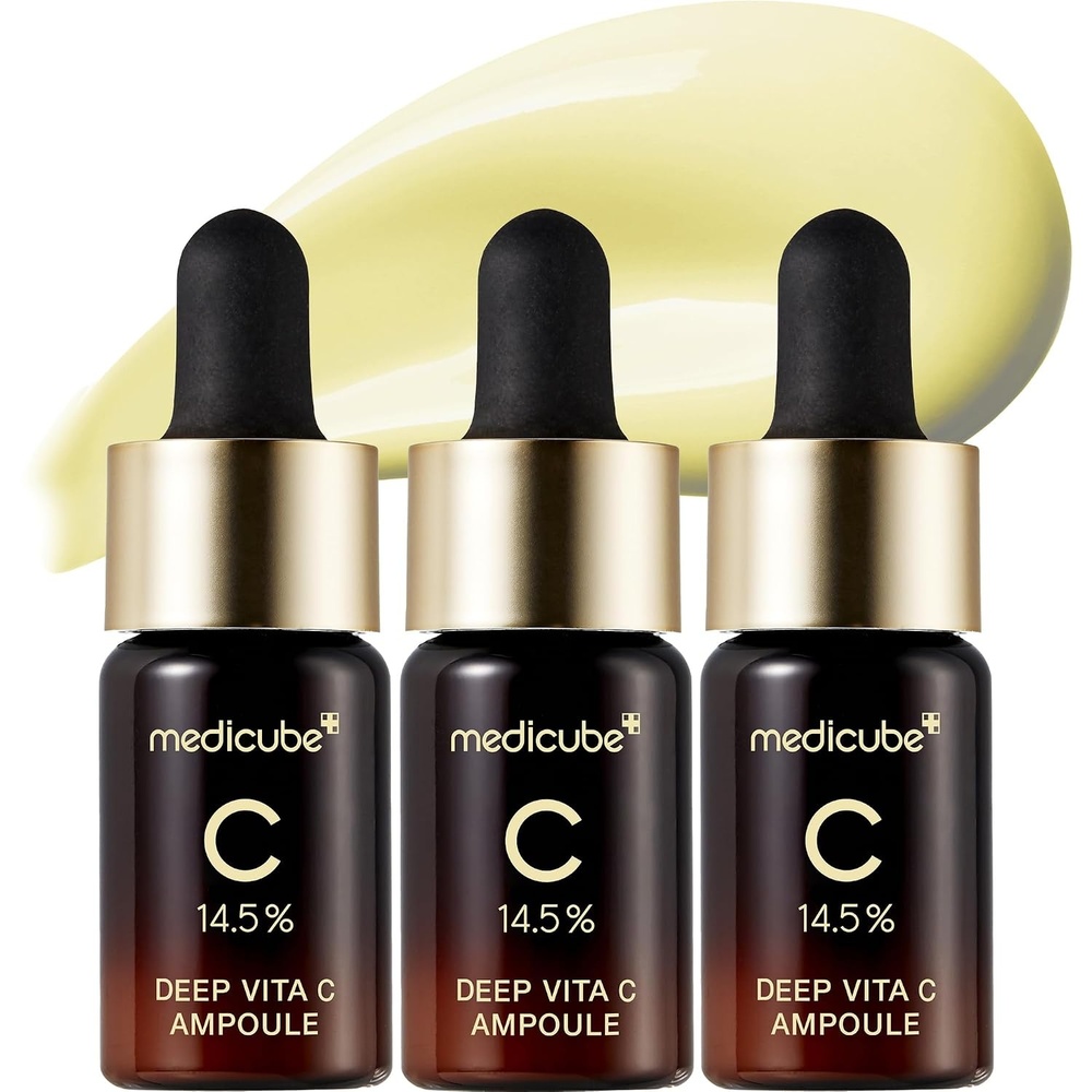 image:imagemedicube Deep Vita C Serum 20 Pure Vitamin C for Radiance amp Glow Helps Improve the Look of Uneven Skin Tone Korean Skincare 10 g x 3 Bottles035 Fl Oz Pack of 3