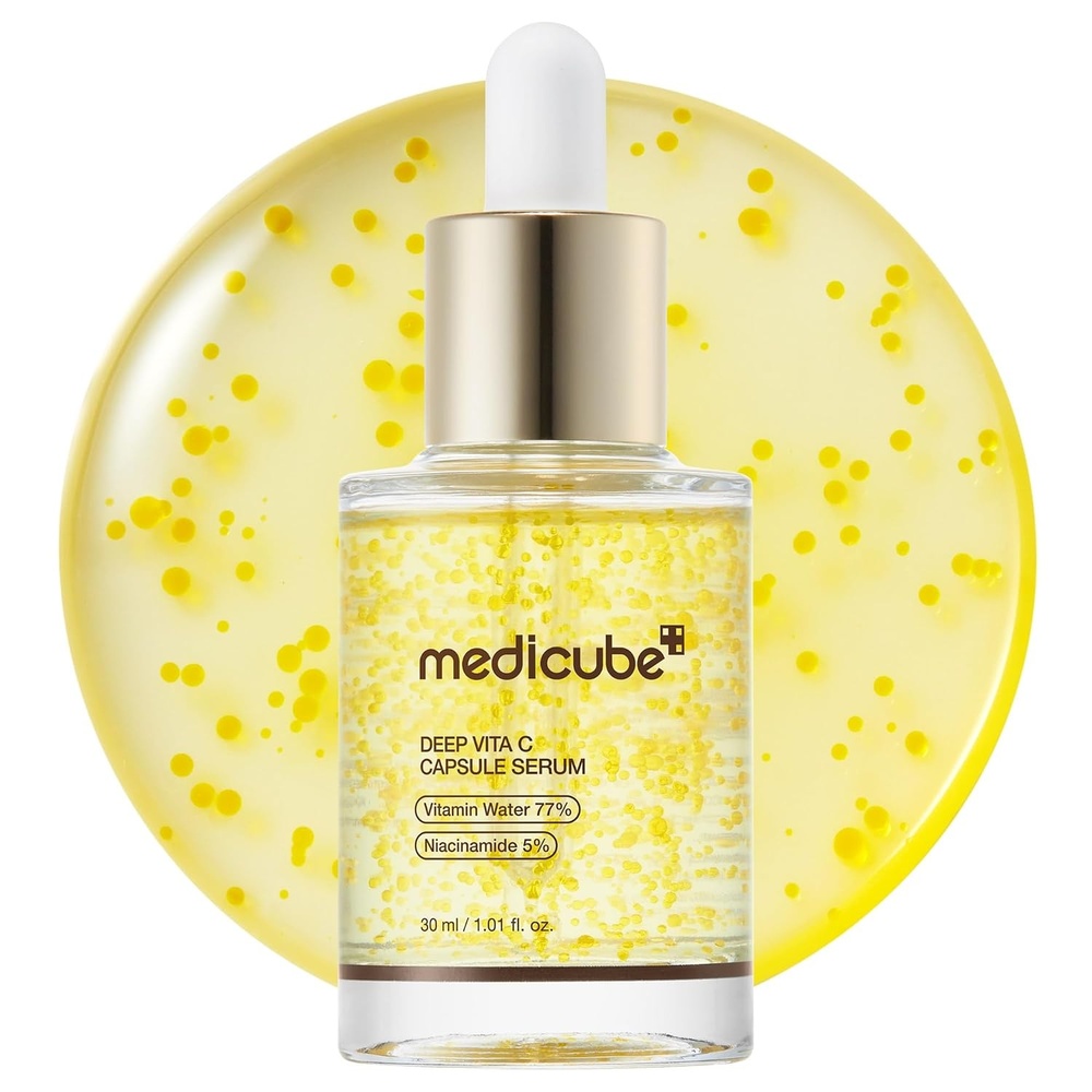 image:imagemedicube Deep Vitamin C Capsule Serum 101 floz Vitamin C Serum for Dull amp UnevenLooking Skin Liposome Capsules for Smooth Radiant Texture Korean Skincare101 Fl Oz Pack of 1