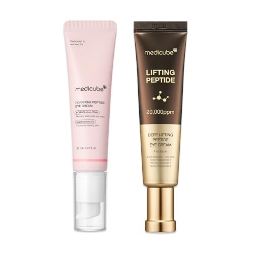 image:imagemedicube Eye Serum Duo for FirmerLooking Skin PDRN Peptide Serum and Deep Reviving Peptide Eye Cream Korean Skincare Gifts for Women Skin Care Set