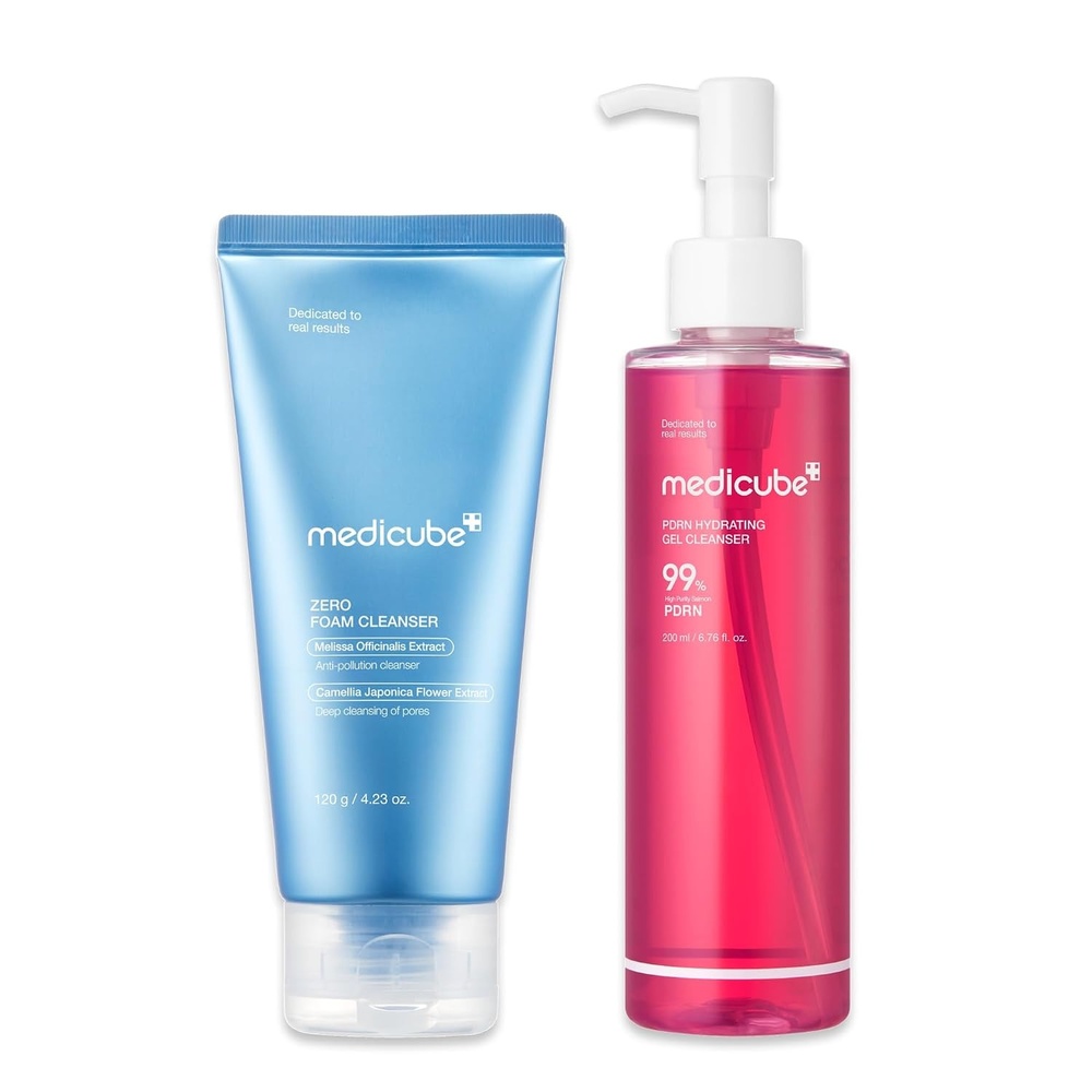 image:imagemedicube Gentle Cleansing Duo Zero Foam Cleanser and PDRN Jelly to Foam Cleanser Deep and Hydrating Skincare Korean Skincare