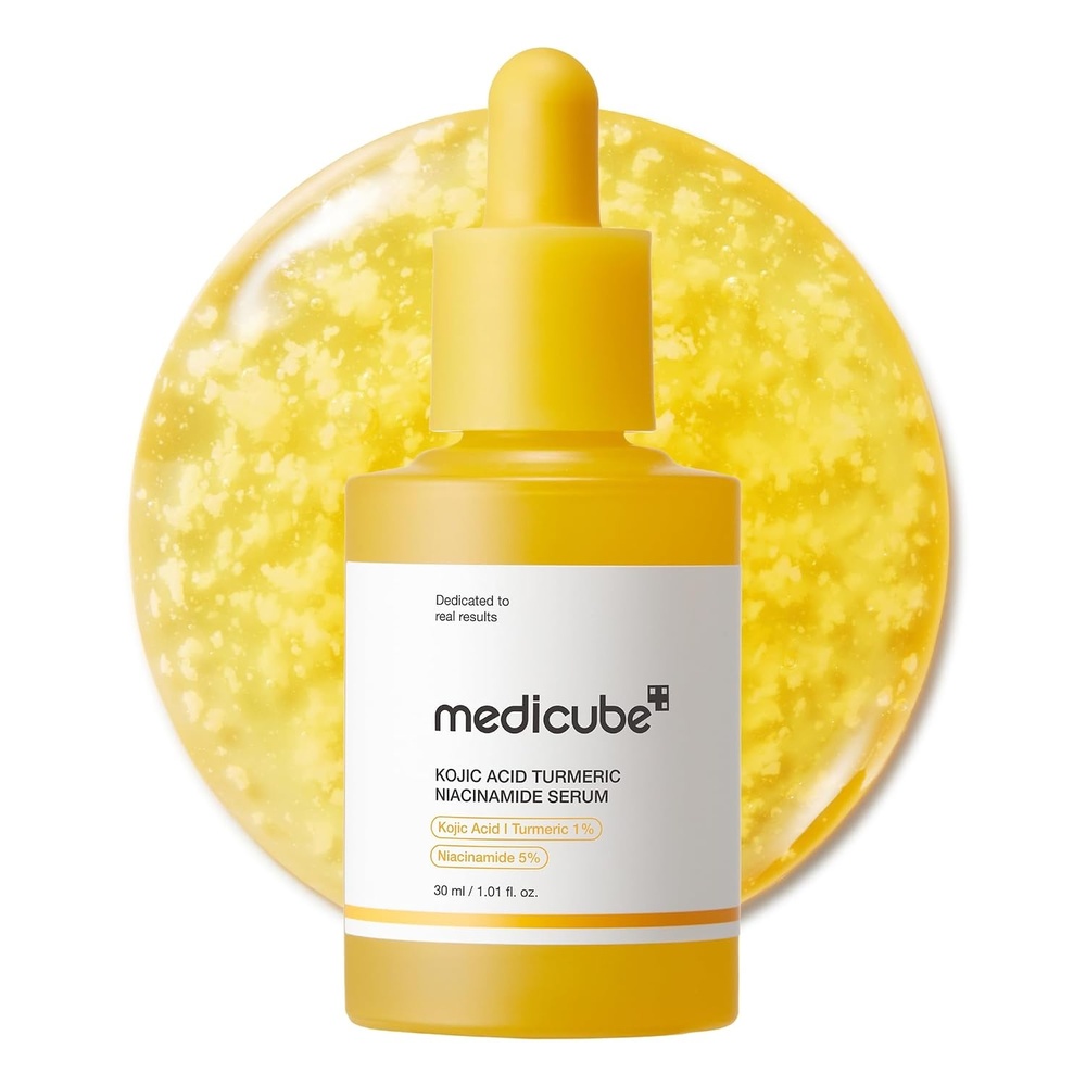 image:imagemedicube Kojic Acid Turmeric Clarifying amp Balancing Capsule Serum for Troubled Skin Soothing amp Brightening Facial Serum Niacinamide amp Glow Capsules for Hydration and Barrier Support 101 floz
