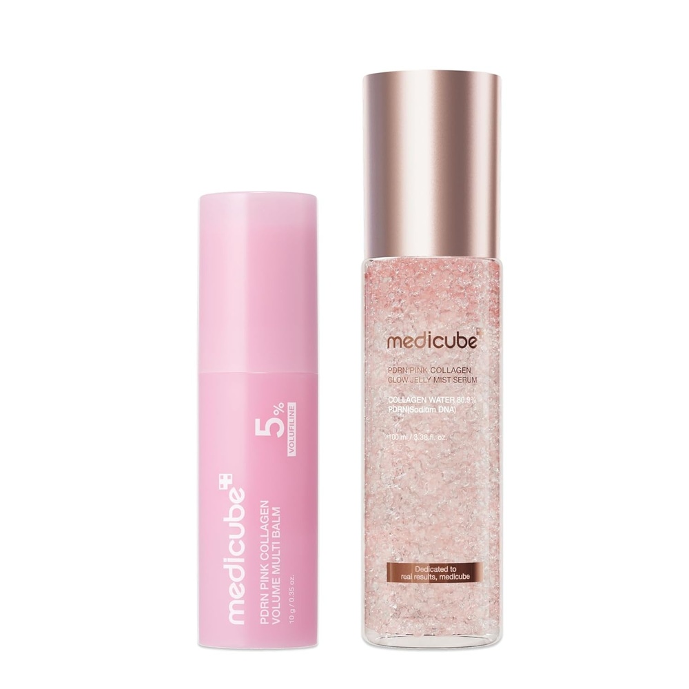 image:imagemedicube PDRN OntheGo Glow Duo PDRN Collagen Volume Multi Balm and Jelly Mist Serum  Volufiline NAD Collagen for Glass Glow Firming amp TouchUp Care Anytime Anywhere  Gifts for Women Skincare