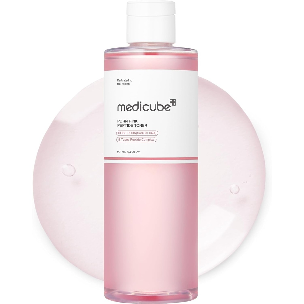 image:imagemedicube PDRN Toner Salmon DNA PDRN CICA Soothing Toner Lightweight Watery Toner with PDRN Niacinamide Peptides For Uneven Skin Tone amp Soothing Korean Skincare 845 fl ozRose PDRN Watery