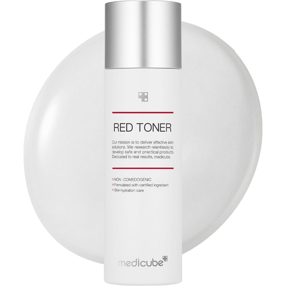 image:imagemedicube Red Toner 20 for Sensitive Dry Skin LowIrritation Toner for Soothing amp Hydration Formulated with BHA Niacinamide amp Adenosine Korean Skincare 338 fl oz