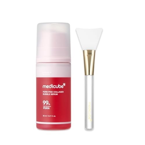 image:imagemedicube Viral Bubble Serum and Jelly Brush Duo PDRN Pink Collagen Bubble Serum and Jelly Brush Lightweight BubbletoGlow Firming Skincare amp Easy Applicator Korean Skincare