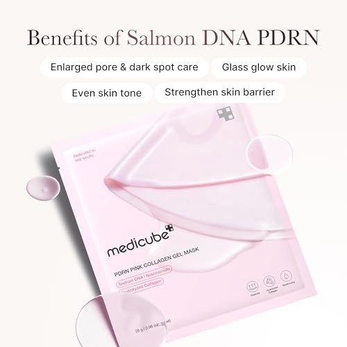 image:imagemedicube All Day Glass Glow Skin Duo Collagen Overnight Wrapping Peel Off Mask and Salmon DNA PDRN Pink Collagen Jelly Gel Mask 4ea Firming Mask Duo Korean Skincare Gifts for Women