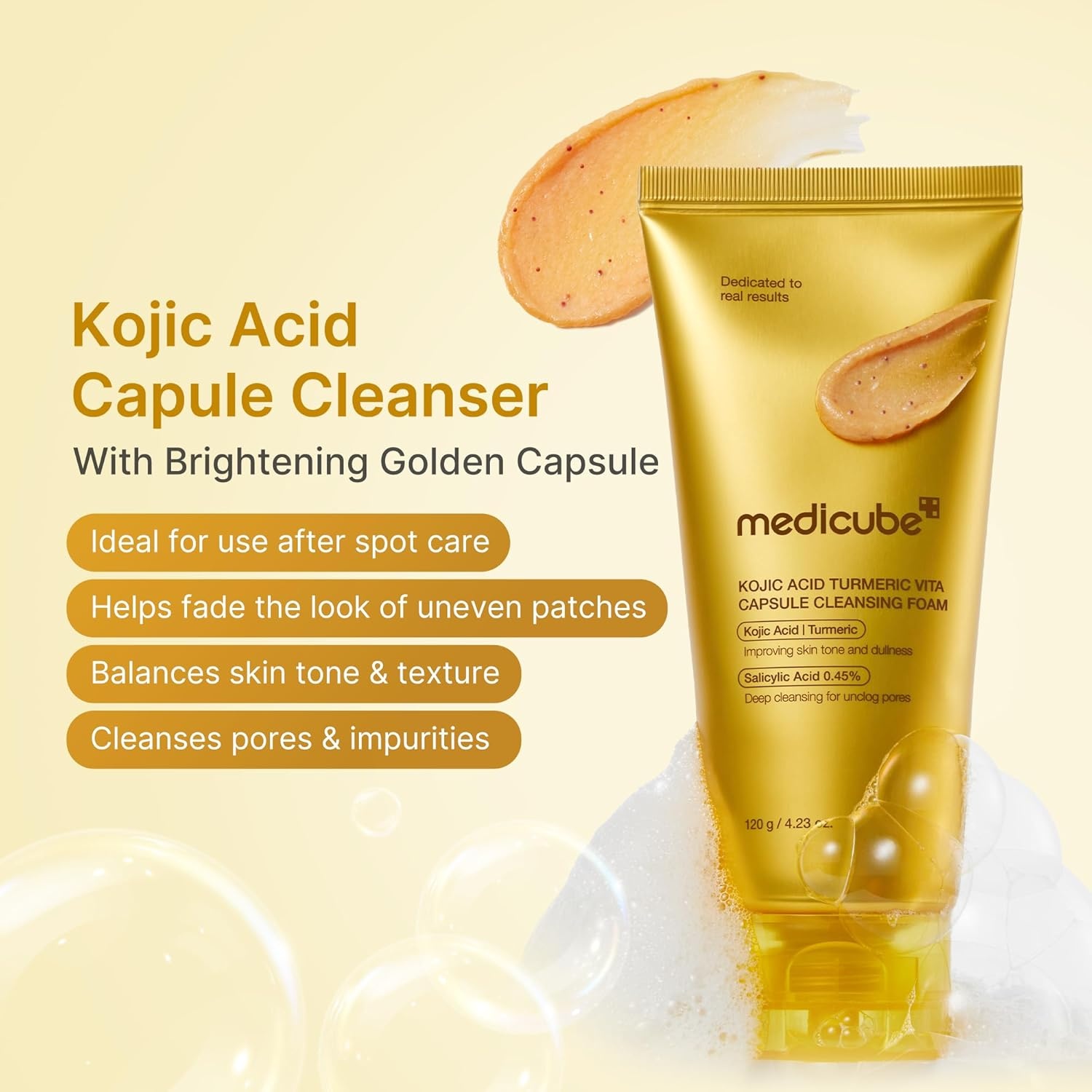 image:imagemedicube Capsule Foam Cleanser Trio Zero Pore Kojic Acid Turmeric PDRN Capsule Foam Cleanser Korean Facial Cleansing Set for Pore Care Uneven Skin Tone amp Hydrating Daily Cleansing