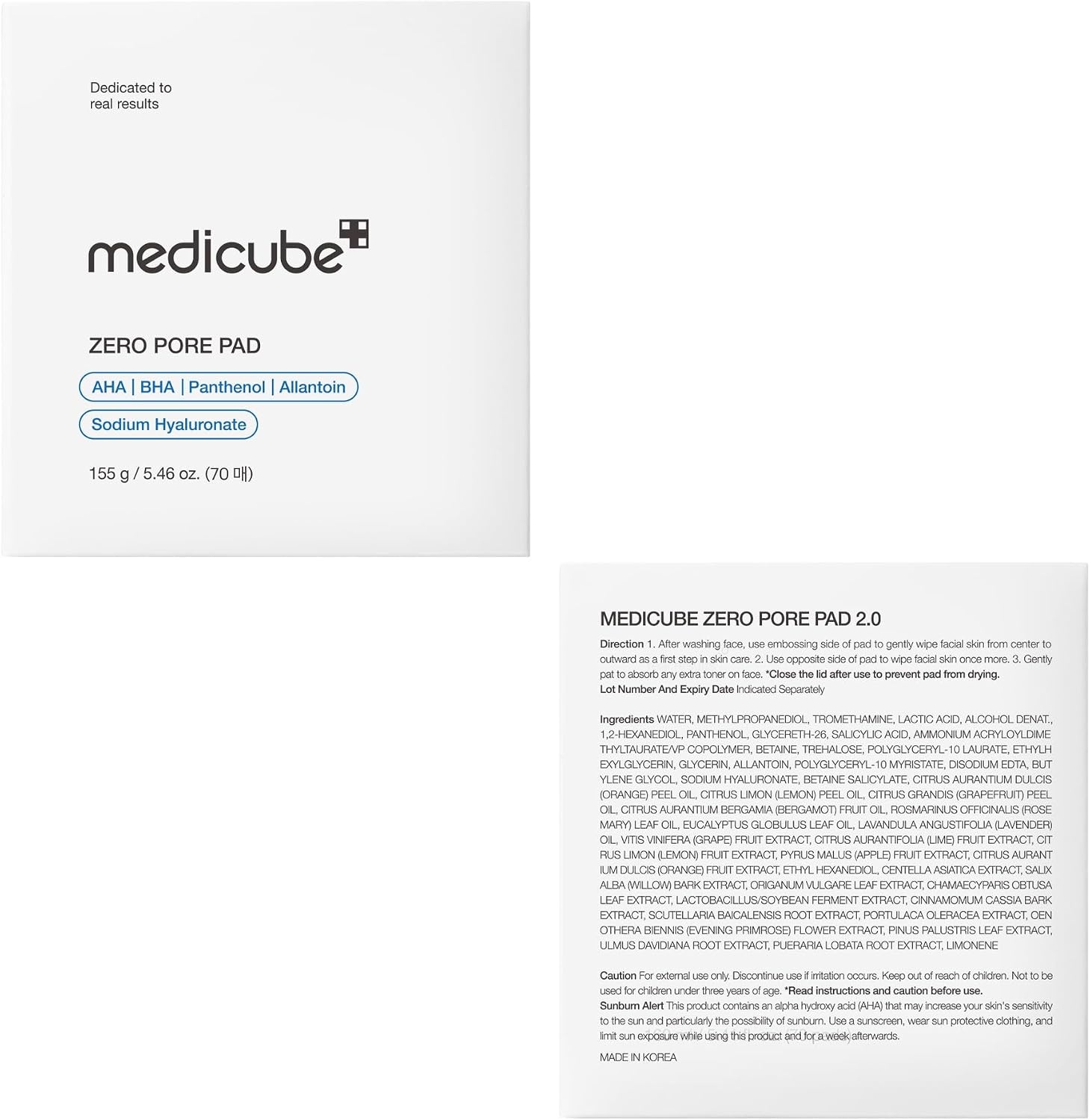 image:imagemedicube ClarifytoGlow Masking Set Zero Pore Pad 20 Collagen Glazed Milky Daytime Wrapping Mask for Exfoliation and Pore Care with LHA BHA Quick amp Easy Glow Care for Plumped Skin