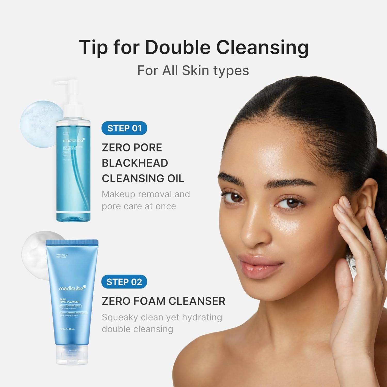 image:imagemedicube Cleansing Oil Zero Pore Blackhead Makeup Remover for all skin types Daily Moisture Facial Cleanser LowIrritation Korean Skin Care 205ml 693 flozZero Pore