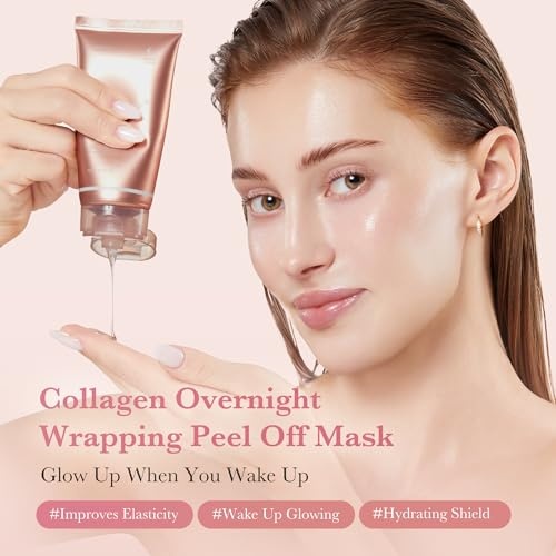 image:imagemedicube Collagen Overnight Wrapping Mask amp Jelly Brush for Lasting Glow