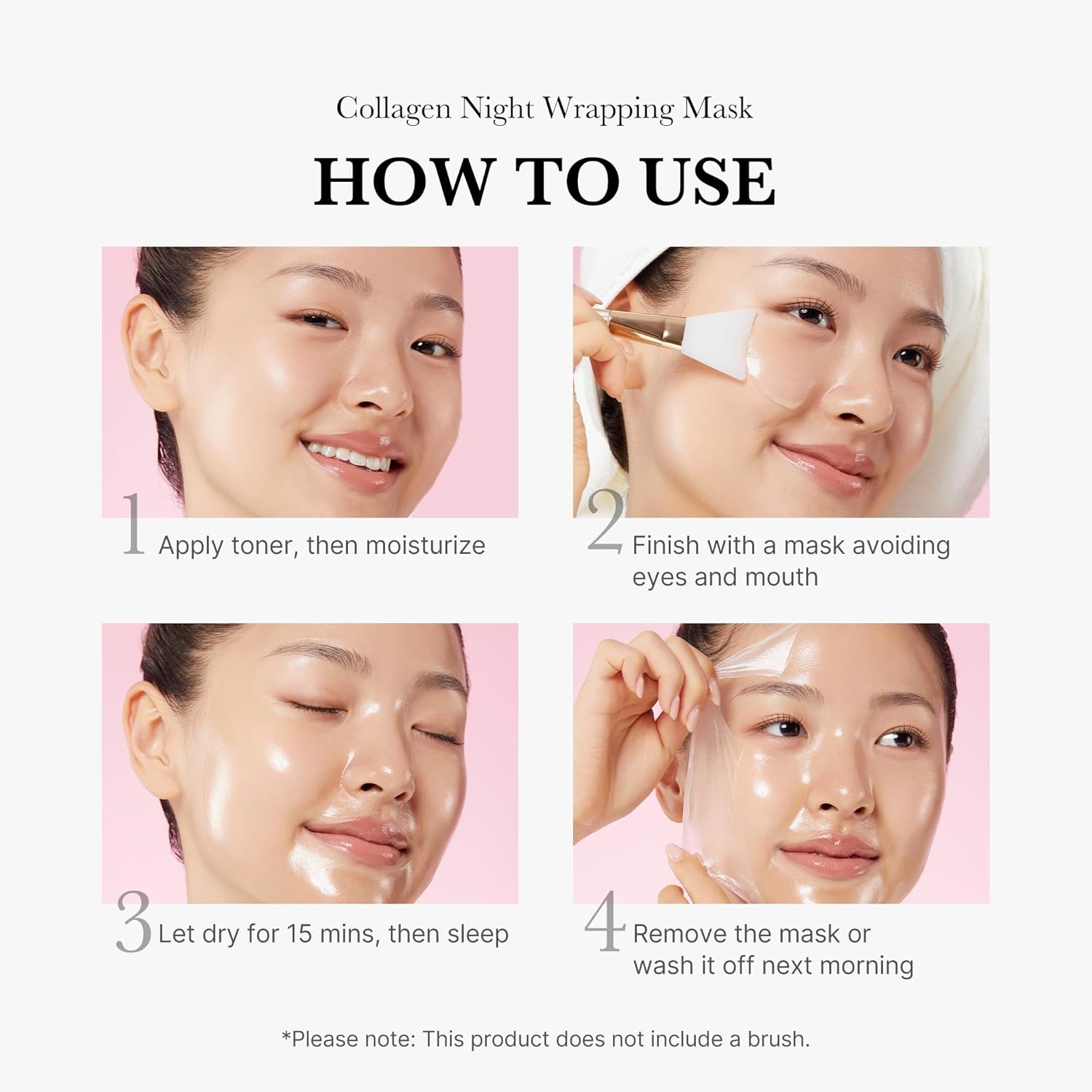 image:imagemedicube Collagen Overnight Wrapping Mask amp Jelly Brush for Lasting Glow