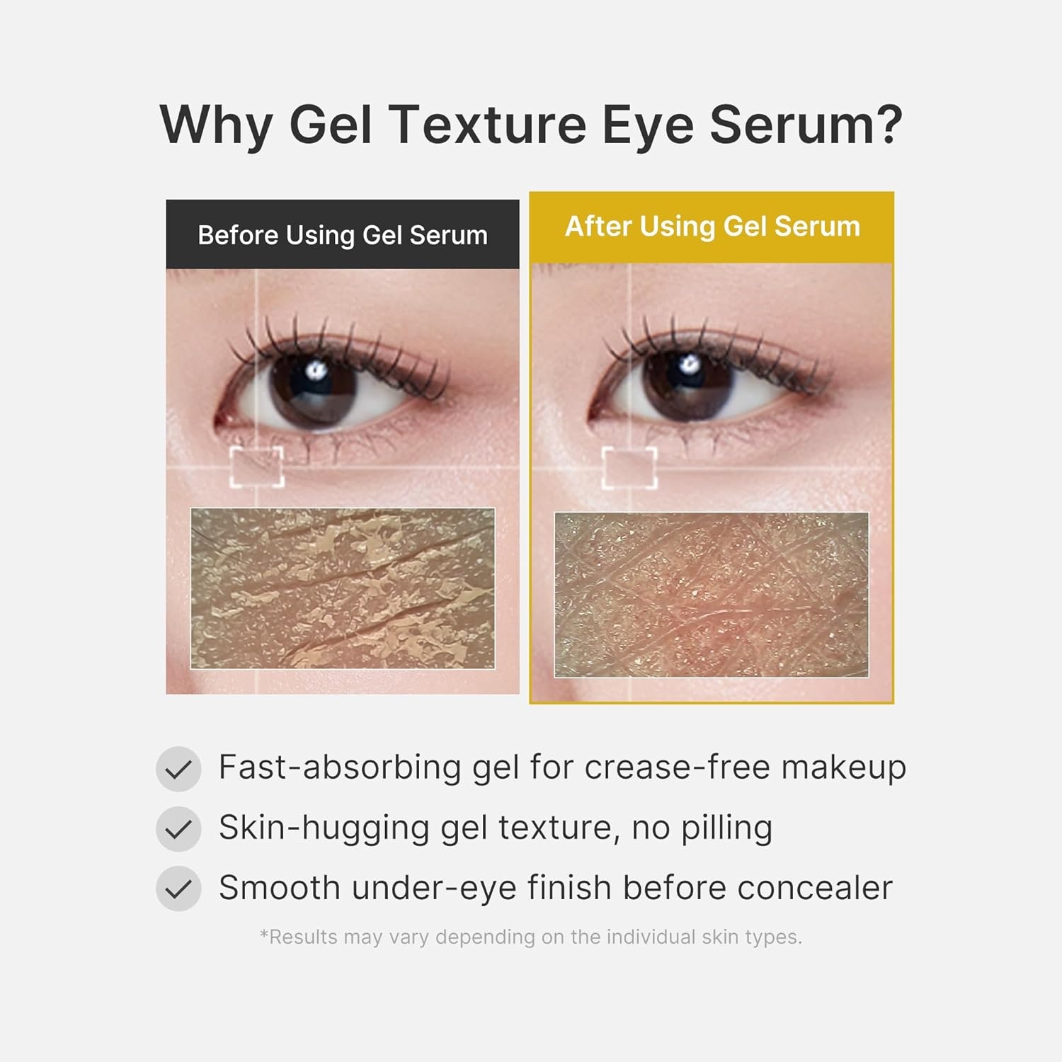 image:imagemedicube Eye Serum with Kojic Acid Turmeric AllDay Brightening Eye Gel Serum Refreshing Eye Care with Vitamin C Retinol amp Caffeine Hydrating amp Cooling Formula Korean Skincare 101 floz101 Fl Oz Pack of 1